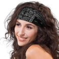 thumbnail image 4 of CHENjy Boho Headbands For Women, Black Knotted Headband, Elastic Turban Headbands, Non Slip Printed Sport Hair Wrap, Cloth Made Fashion Hair Accessory for Daily Casual Outdoor Matching, 4 of 7
