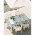 thumbnail image 3 of 60x84 Inch Outdoor Tablecloth with Umbrella Hole Zipper Rectangle Eucalyptus Leaves Rectangular Tablecloths Outside Waterproof Summer Botanical Patio Table Cloth Cover for Picnic Party, 3 of 8