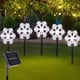 thumbnail image 1 of Paquete de 5 luces LED de jardín para jardín, luces de camino impermeables con energía solar, decoración navideña para fiesta de invierno, césped, festival de bodas (blanco frío), 1 of 5
