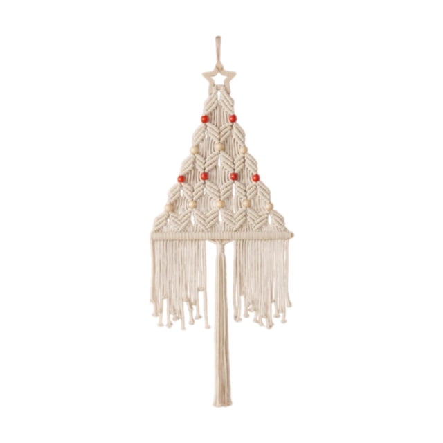 Tapiz de macramé bohemio Strade Fareast Limited 70cmx30cm Beige