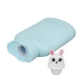 thumbnail image 1 of Hot Water Bag, Portable Hot Water Bottle Practical Adorable Silicone Microwave Heating  For Winter Pink,Light Blue, 1 of 8