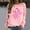 Pink, variant on Graphic Shirts for Women Back School Long Sleeve Spring and Fall Breathable Basic Classic Soft Blouses Tops Fashion Lightweight and Pink L