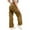 Khaki, variant on Olyvenn Women Wide Leg Track Pants Ruched Drawstring Baggy Workout Athletic High Waist Jogger Hiking Pants with Pockets Khaki XL