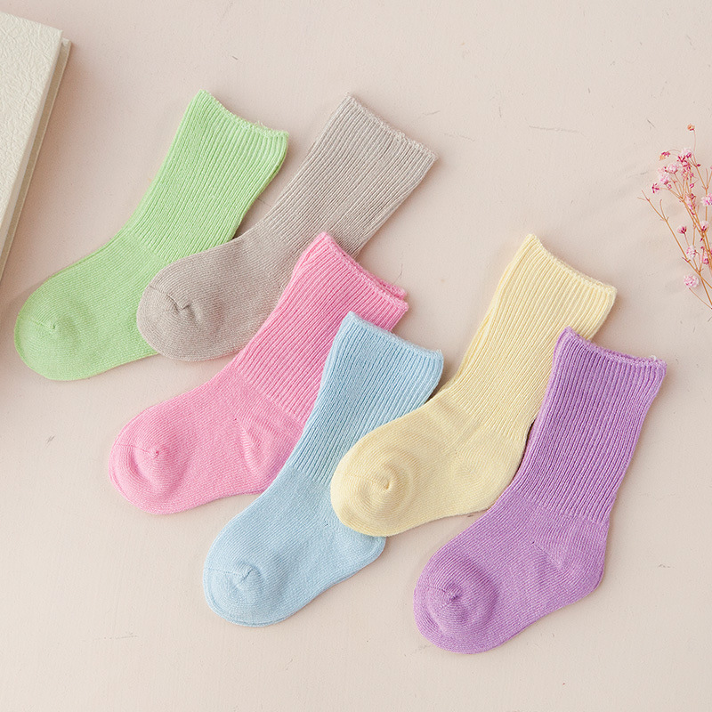Baby Crew Socks with Grips Unisex Toddler Infant Kids Cotton Tube Socks