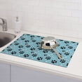 thumbnail image 6 of Vsdgher Cute Dog Footprints Dish Drying Mat Super Absorbent Drying Mat Large Dish Drying Mats for Kitchen Counter Kitchen Drying Mat 24" x 18", 6 of 7