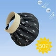 thumbnail image 3 of 56-60 cm circunferencia del sombrero concha ajustable sombrero de copa vacío sombrero de playa de verano para mujer sombrero de protección solar plegable, 3 of 5