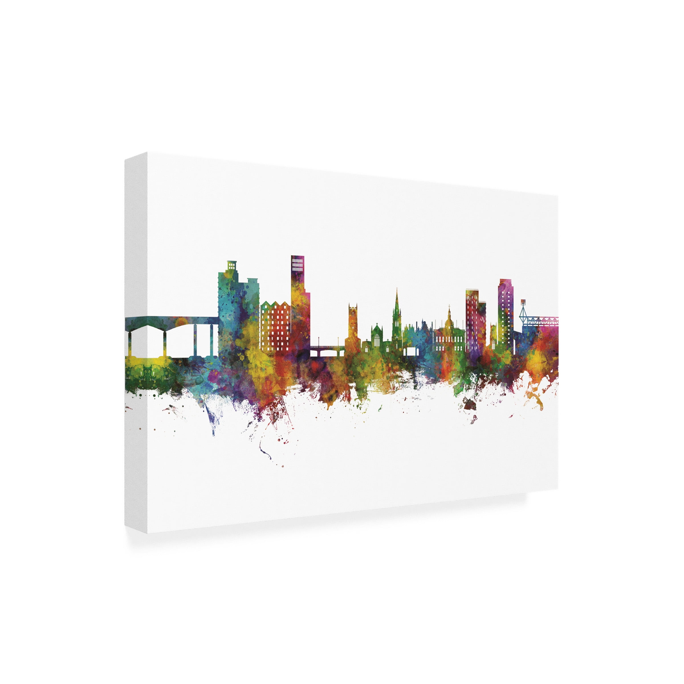 Michael Tompsett 'Ipswich England Skyline' Canvas Art