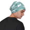 thumbnail image 4 of Naloa whiter Snow bear Print Soft Beanie Hat, Knit Beanie Daily Beanie in Fine Knit for Women Men Winter Travel, Outdoor, 4 of 7