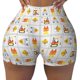 thumbnail image 2 of Balery Construction Equipments Worker Pantalones cortos de entrenamiento estampados para mujer, sin costuras, ajustados, para gimnasio, yoga, correr, deportes, ejercicio activo, fitness.-Small, 2 of 8
