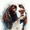 Springer Spaniel Portrait, variant on English Springer Spaniel Dog Canvas Print, Pet Wall Decor Gift for Living Room Bedroom Office Kitchen Den Bathroom Hallway Man Cave