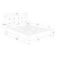 thumbnail image 5 of South Shore Fusion Complete Upholstered Bed, Queen size, Soft Gray, 5 of 12
