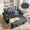 Dark Gray, variant on 58" Sleeper Sofa Bed, Full Size Pull Out Couch, Towel Fabric Convertible Loveseat with USB Charging, Cup Holders, Adjustable Backrest & Side Pockets for Living Room, Apartment, Office (Green)