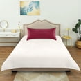 thumbnail image 6 of Haosy Satin Pillowcase for Hair and Skin Standard Cooling Silk Pillow Case with Envelope Closure Burgundy 20"x30", 6 of 9