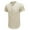 Beige, variant on LYEAA Short Sleeve Shirts for Men Casual Five Buttons Crew Neck Cotton Linen Fitted Summer Pullover T-shirts Solid Soft Comfortable Breathable Men's Tops Gray S