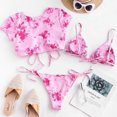 thumbnail image 3 of Babysbule Swimsuits for Women Clearance Women's Bikini Print Set Swimsuit Three Piece Filled Bra Swimwear Beachwear, 3 of 6