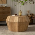 thumbnail image 5 of BSHTI 31.50" Octagonal Wooden American Retro Style Coffee Table, 5 of 19