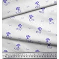 thumbnail image 3 of Soimoi Crepe Silk Fabric Leaves & Floral Artistic Print Fabric by Yard 42 Inch Wide, 3 of 3