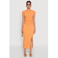 thumbnail image 2 of Womens Iris Textured Knit Midi Skirt with Side Slit, 2 of 4