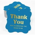 thumbnail image 2 of Inkdotpot Hang Tags Thank You For Celebrating With Us Bridal Shower-Baby Shower-Retirement-Wedding-Birthday Favor Bracket Shape Gift Tags Real Gold Foil Bonbonniere Tag Pack Of 50, 2 of 7