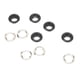 thumbnail image 2 of 500 Sets 8mm Grommets Eyelets Iron Copper Round Grommets Washer Eyelets Rings Kit for Trousers Bags Hats Belts Matte Black, 2 of 3