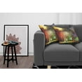 thumbnail image 3 of Ambesonne Fantasy Throw Pillow Cover 2 Pack, Mysterious Trees Birds, 20", Yellow Purple, 3 of 5