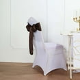 thumbnail image 4 of Efavormart 5 Pack | Chocolate Satin Chair Sashes | 6"x106", 4 of 9
