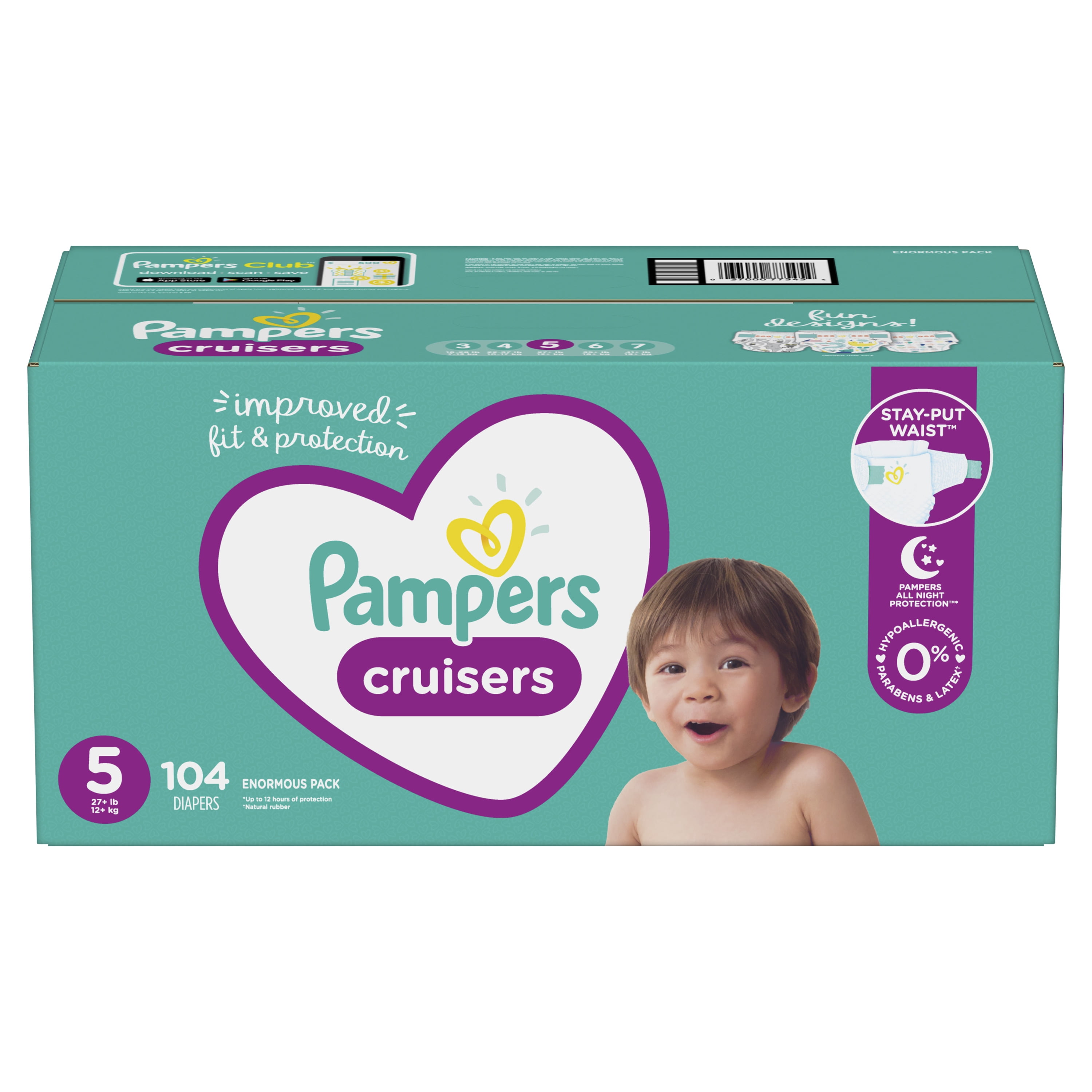 walmart pampers cruisers size 5