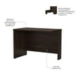 thumbnail image 3 of Pemberly Row 42W Desk Return in Black Walnut - Engineered Wood, 3 of 5