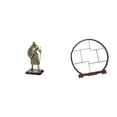 thumbnail image 1 of Estatua de caballero, figura de escritorio, soporte de madera, artesanía en resina, pieza de colección, decoración artística, ideal para el hogar, la, 1 of 8