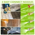 thumbnail image 3 of REAPP Electric Pressure Washer,Foam Cannon,4 Quick Connect pressure Nozzles,Power Washer 3000 PSI 2.4 GPM，High Pressure Cleaning Machine for Cars/Fences/Driveways/Patios/Home, 3 of 7