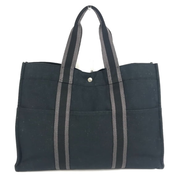 Pre-Owned HERMES Hermès Foul Tou GM Tote Bag, Shoulder Canvas, Men's/Women's, Black