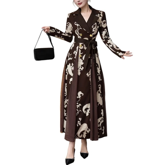 BURRYCO womens Brown Embellished Maxi Dress, 10, Brown
