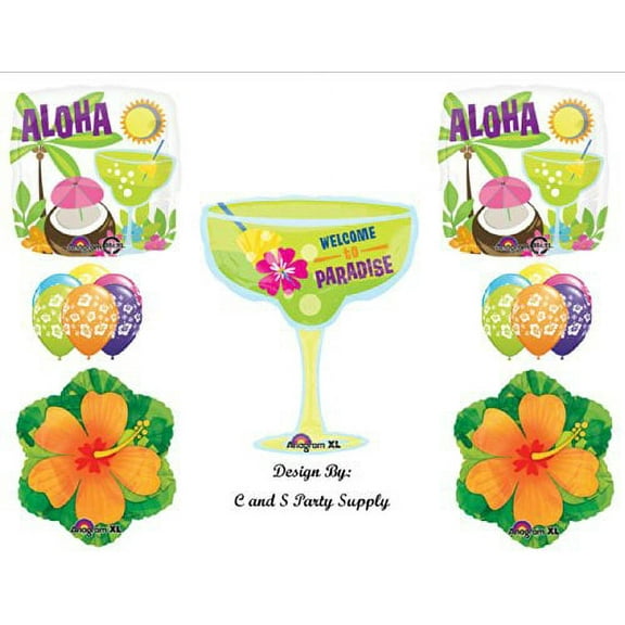 WELCOME TO PARADISE LUAU BIRTHDAY PARTY Balloons Decorations Supplies