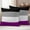 Purple, variant on Modern Striped Outdoor Waterproof Pillow Covers, Minimalist Geometric Black Purple Decorative Square Throw Pillowcase Sofa Cushion Sham for Patio/Couch/Chair, 16"x16" 2 Pack