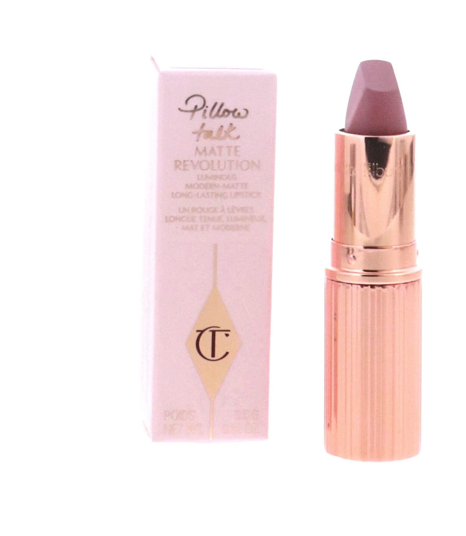 Charlotte Tilbury Matte Revolution Lipstick, Pillow Talk, 0.12 oz