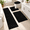 Black-18"x26"+20"x32"+20"x48"+U20"x24"+Cover19"x21", variant on Light Grey 5 Piece Bath Rug Set 18"x26"+20"x32"+20"x48"+U20"x24"+Cover19"x21"