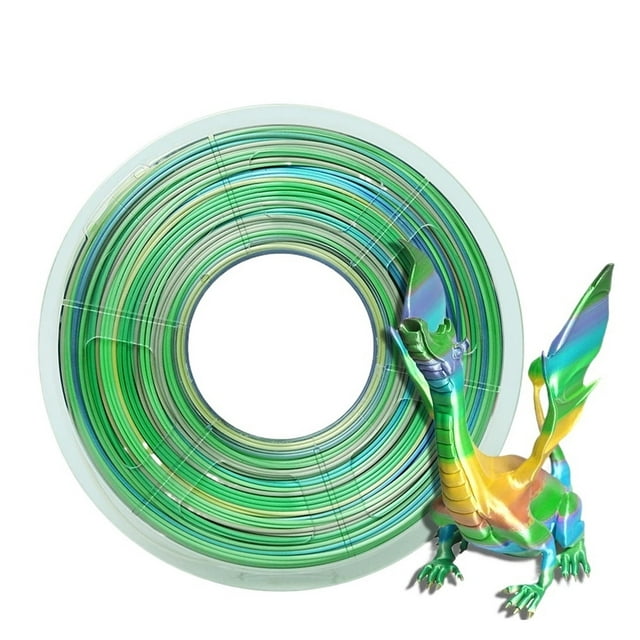 Gradient Rainbow 3D Printer Filament, Silk PLA 1.75mm Sublimation Universe Forest Candy Macaron Series Filaments For 3D Printing ,Easy to Use
