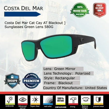 Costa Del Mar Cat Cay AT Blackout Sunglasses