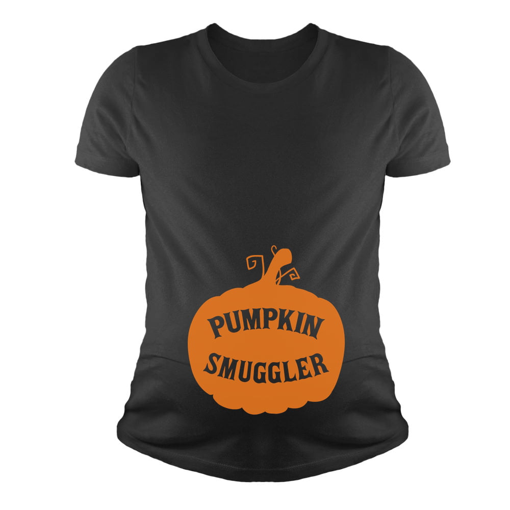 Pumpkin Smuggler Pregnancy Announcement Funny Halloween Unisex Hoodie 