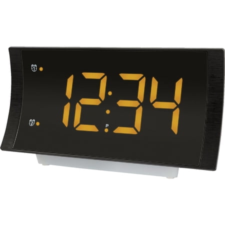 La Crosse Technology LED Digital Electric Alarm Clock - Pack of 2