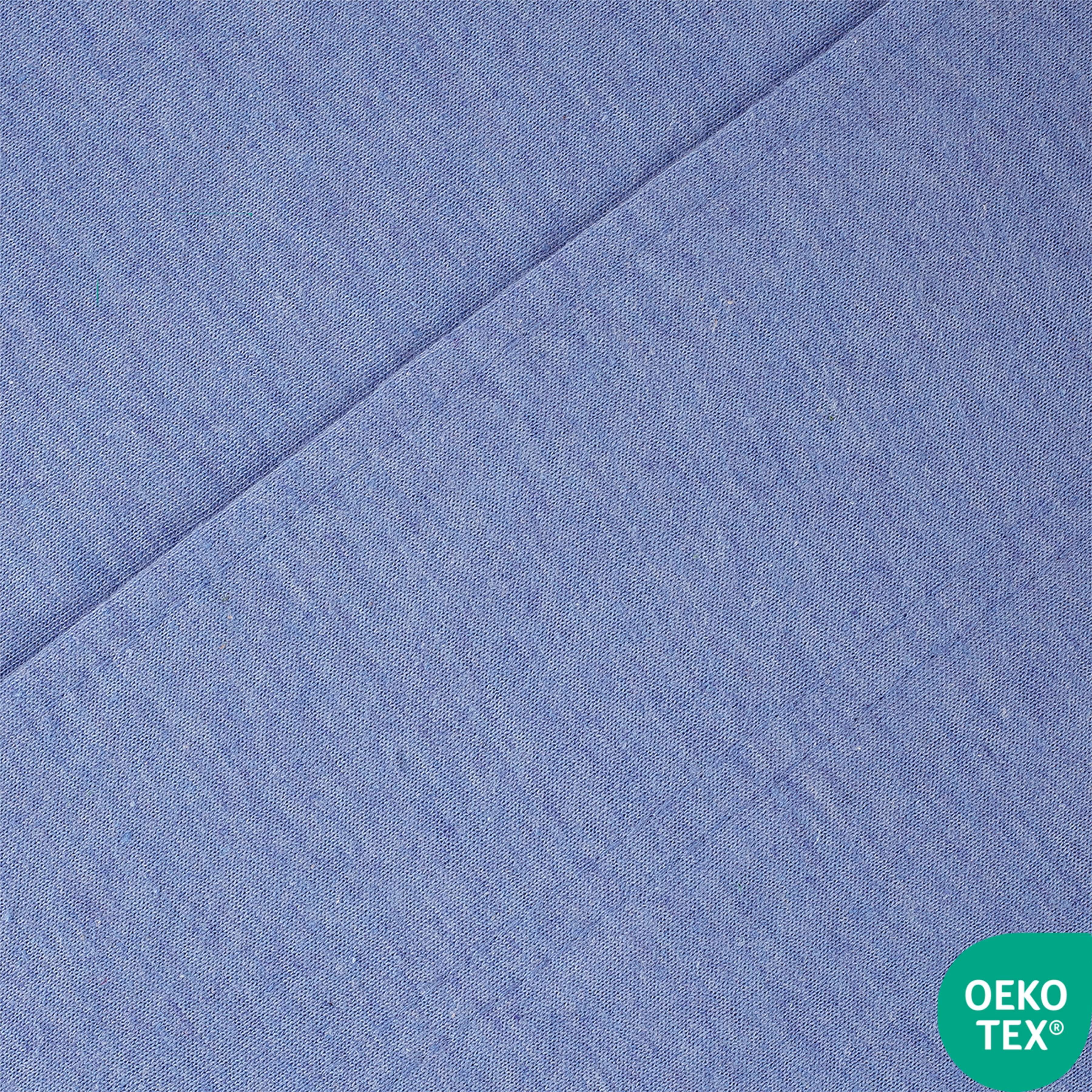 Mainstays Cotton Rich Extra Soft Jersey Bed Sheet Set, Queen, School Pale Blue, 4 Pieces