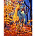 thumbnail image 1 of Taladro Diamante Pintura (DE6181) DIY 5D Cuerno Caballo Animal Kit de resina redondo completo (E252) 20X30cm FLhrweasw Nuevo, 1 of 1