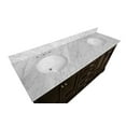 thumbnail image 4 of Harper 72" Double Bathroom Vanity with Chocolate Cabinet and Carrara Marble Top, 4 of 6