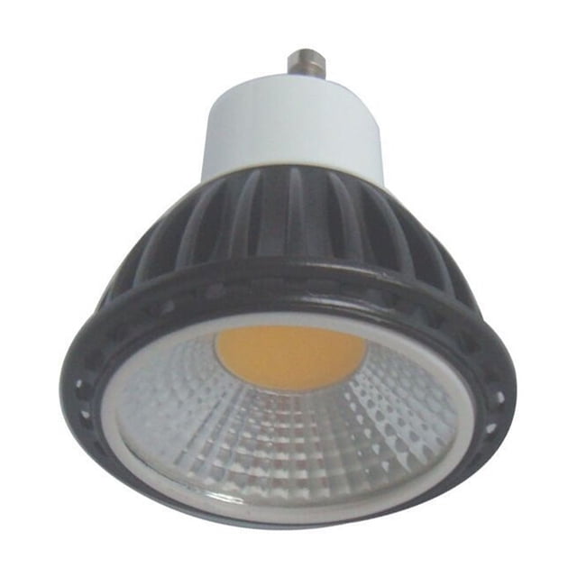 3PCS LED Spotlight 6W COB 50W Halogen Spotlights Alternatively Dimming 230V Black GU10 ,Energy Efficient