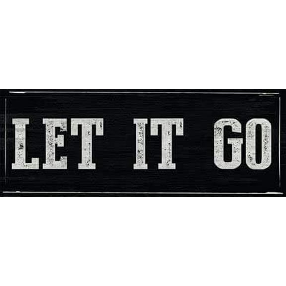 Rustic Wooden Signs Let It Go Vintage Sign Wall Art Decor Kitchen Cafe Pub Decor Gift 6x12 INCH