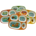 thumbnail image 4 of 4E's Novelty Set of 4 Fall Thanksgiving Melamine Dinnerware Sets for Kids – Autumn Kids Plates With Dividers, BPA-Free Reusable  Kids Sectioned Plates, 4 of 8