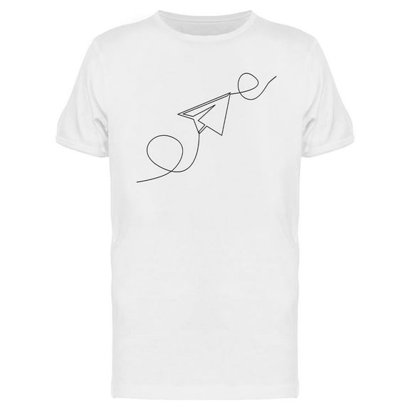 Paper Airplane T-Shirt Men -Image by Shutterstock, Male Large