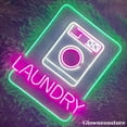 thumbnail image 4 of Glowneon Laundry Neon Sign, Laundry Led Sign, Washing Machine Light Sign, Laundry Wall Decor, 4 of 5