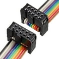 thumbnail image 5 of Cable de cinta plana arcoíris IDC 10P con conector A-type FC/FC, paso de 2.54mm, longitud de 1m, 5 of 5