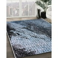 thumbnail image 2 of Ahgly Company Indoor Rectangle Mid-Century Modern Jeans Blue Oriental Area Rugs, 8' x 10', 2 of 6